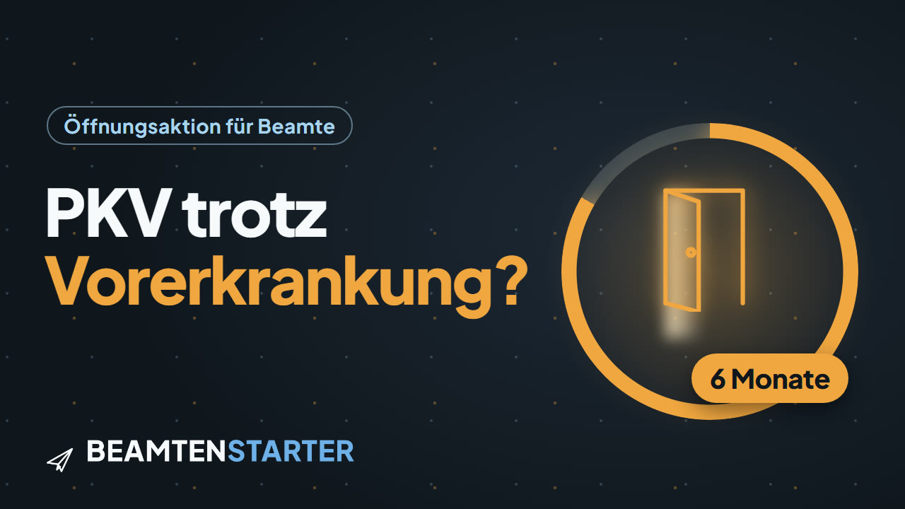 Vorschaubild des Videos: PKV trotz Vorerkrankung? Öffnungsaktion für Beamte, 6 Monate
