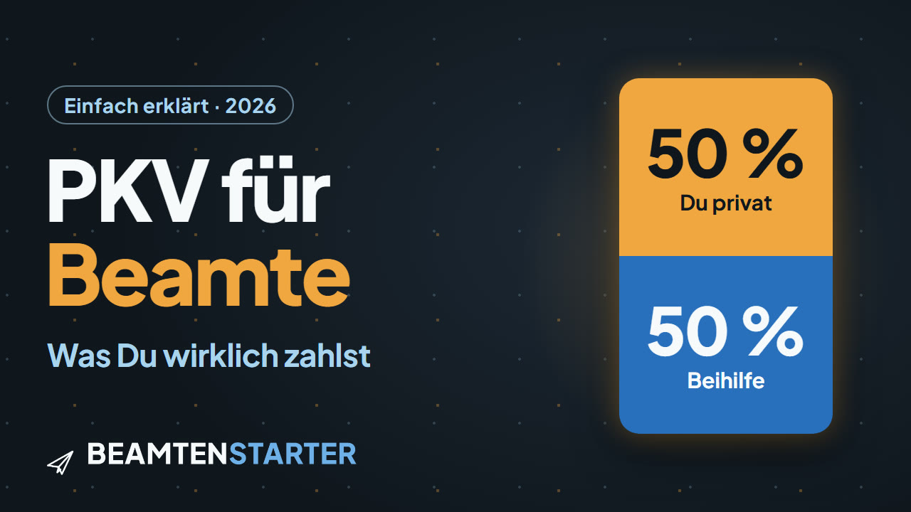 Vorschaubild des Videos: PKV für Beamte – 50 % Beihilfe, 50 % privat